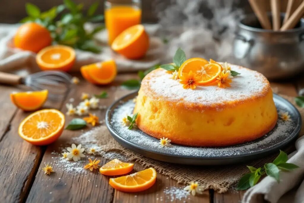 Ce gâteau vapeur à la fleur d’oranger est mon dessert moelleux sans four préféré.jpg