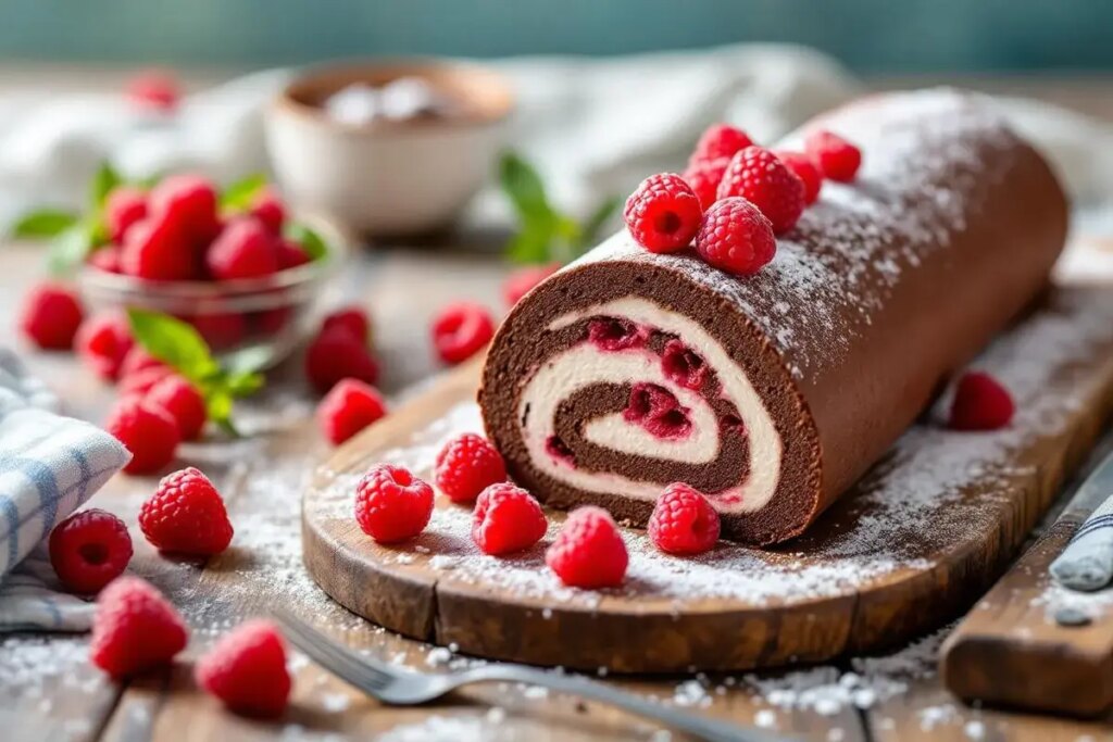 Gâteau roulé sans cuisson : le duo chocolat-framboise qui cartonne cet été.jpg