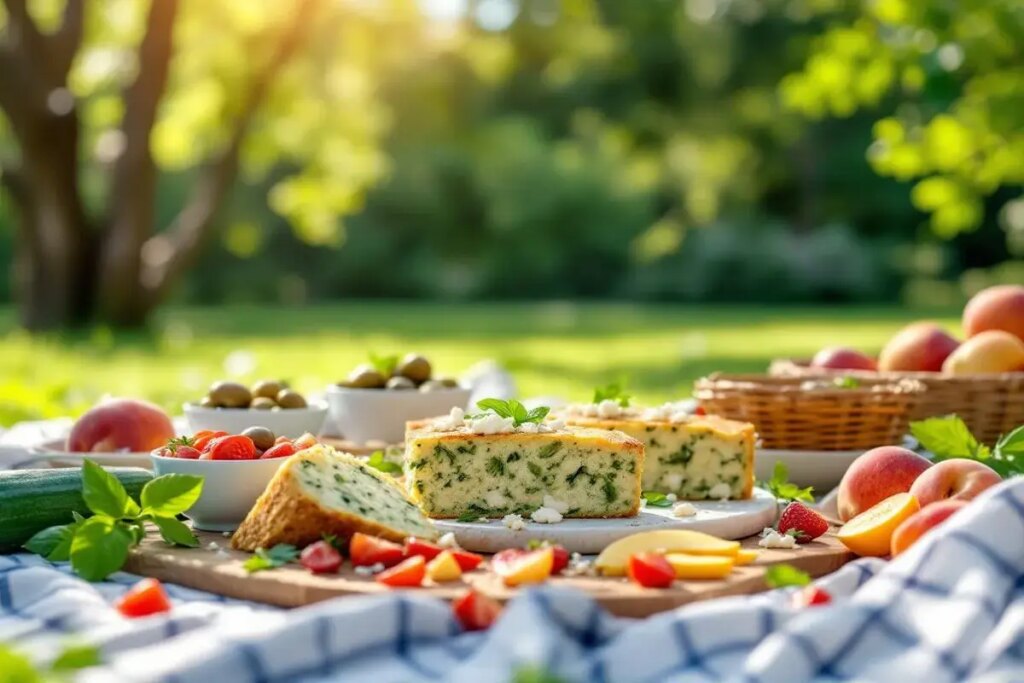 Je fais toujours ce cake courgette-feta pour les pique-niques : il se mange froid et plaît à tout le monde.jpg