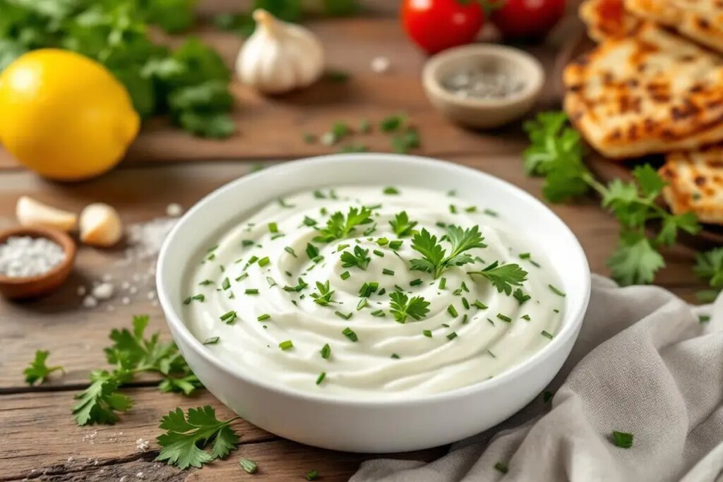 « Je la verse sur tout » : cette sauce yaourt aux herbes maison fait un carton à chaque repas.jpg