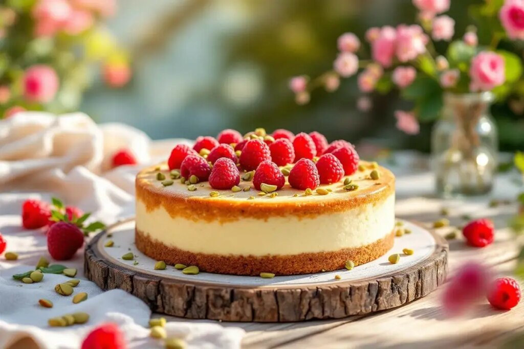 Je ne fais plus jamais de gâteau au chocolat l’été : ce moelleux pistache-framboise est prêt en un clin d’œil.jpg