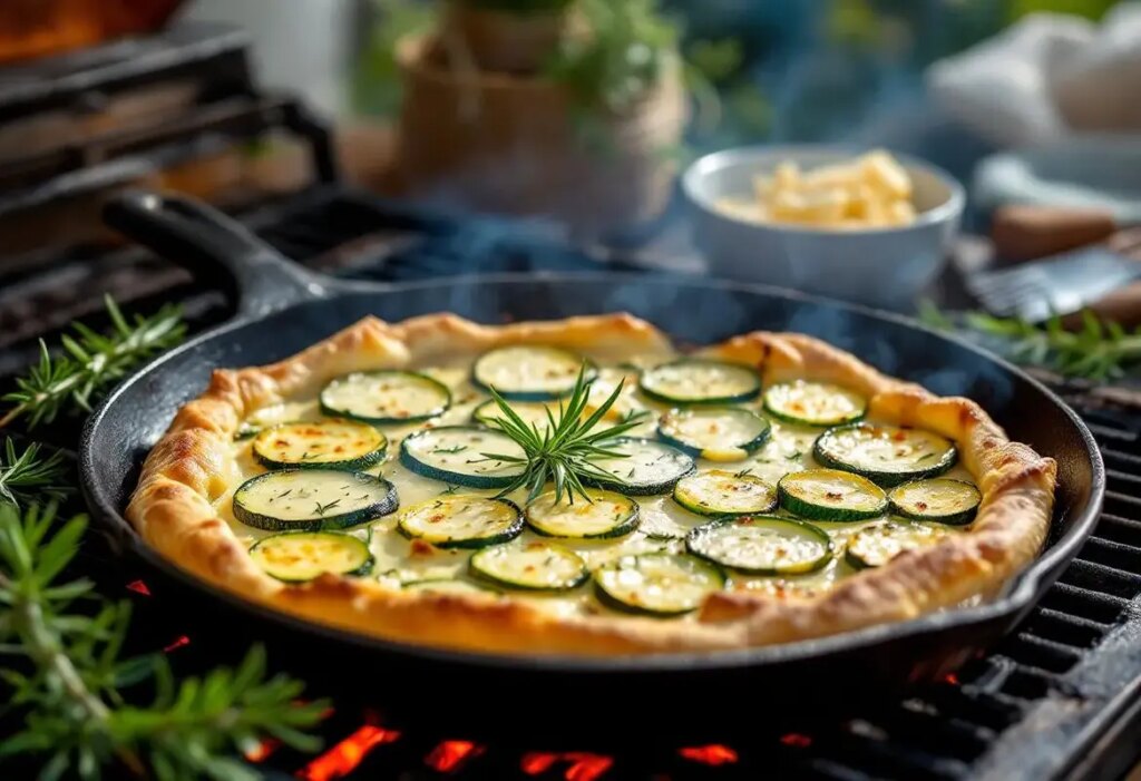 Tarte fine courgette-romarin : le dessert salé au barbecue « même sans four ».jpg