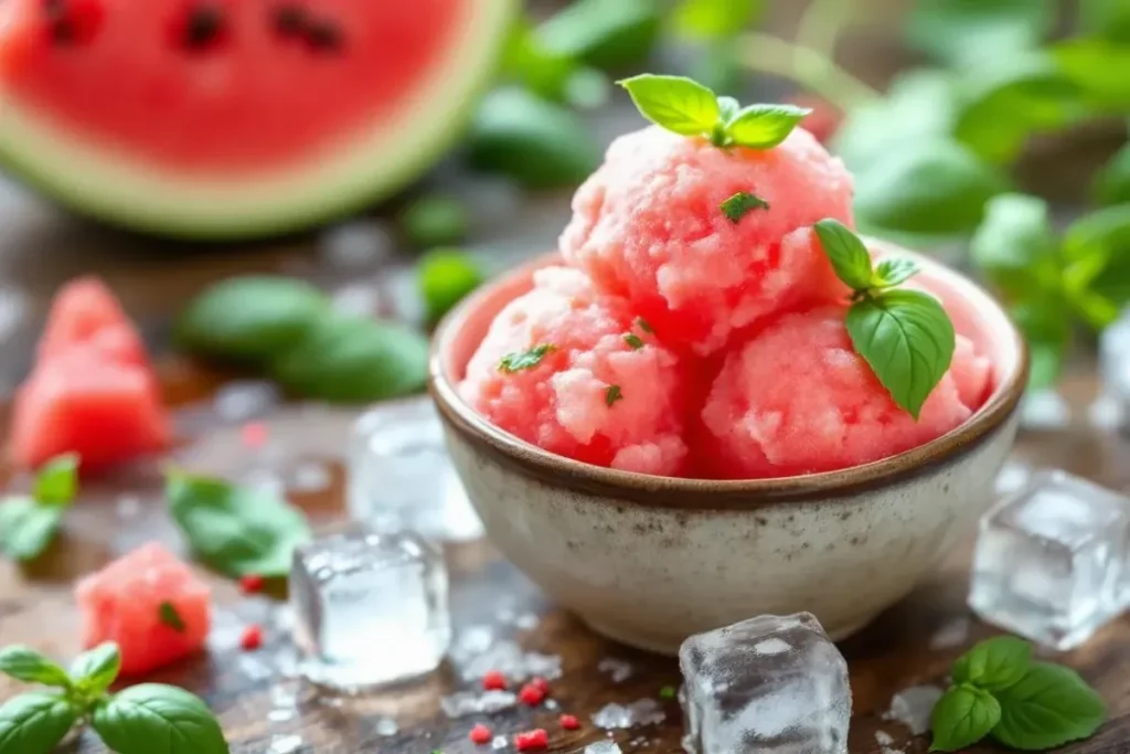 je-prepare-ce-sorbet-pasteque-basilic-sans-sorbetiere-et-sans-sucre-pret-en-2-minutes-100-fraicheur