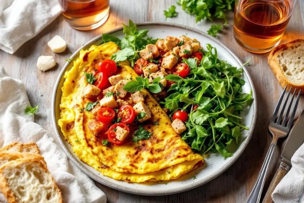 Comment transformer une simple omelette en plat de vigneron savoureux avec tomate et thon.jpg