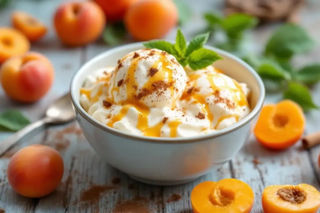 Glace yaourt-abricot rôtis : un dessert minute sans sucre ni sorbetière.jpg