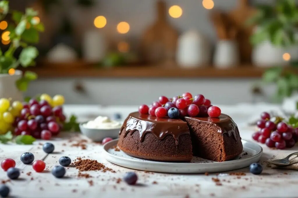 Le moelleux au chocolat au yaourt de grand-mère revisité avec une touche de raisin frais.jpg