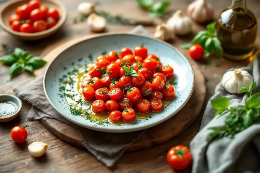 Tomates cerises rôties à l’ail : je les mets dans toutes mes tartes d’été.jpg