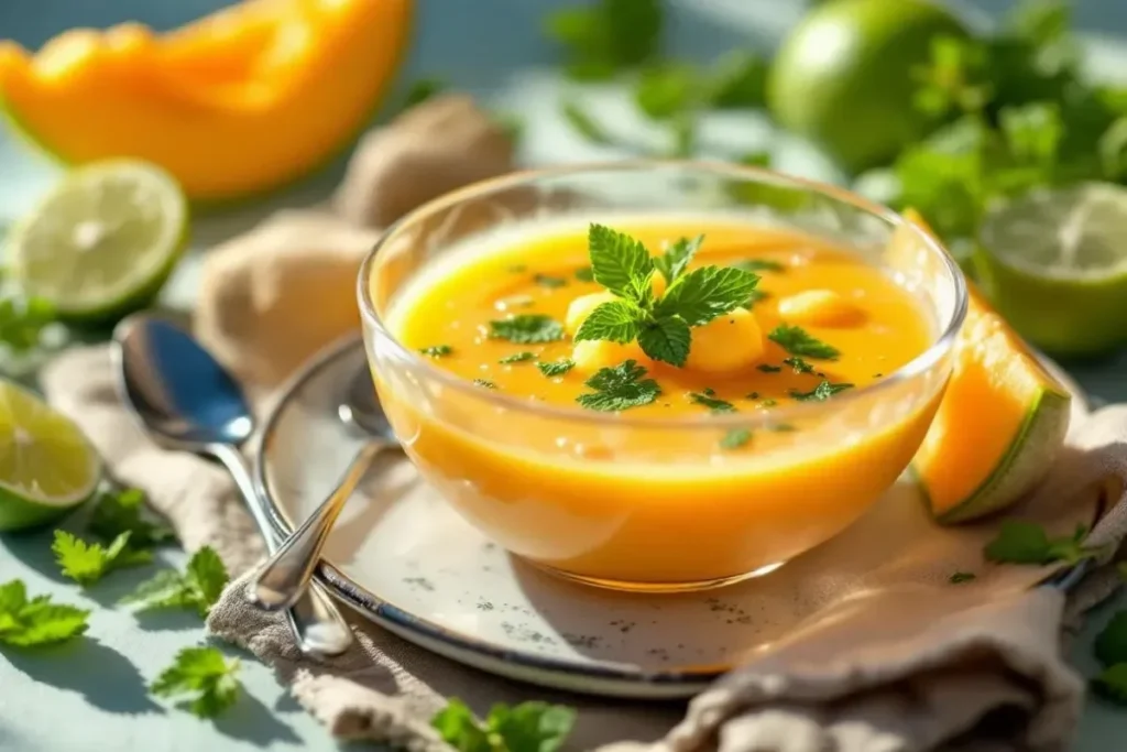 je-revisite-le-gaspacho-avec-du-melon-et-citron-vert-fruite-frais-et-totalement-different
